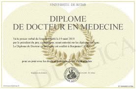Diplôme de docteur en médecine